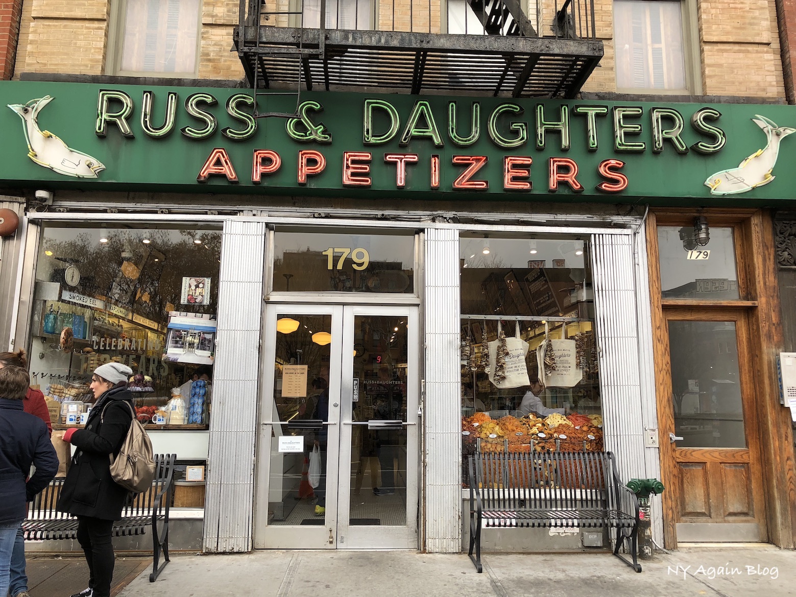 Las fabulosas bagels de Russ and Daughters de Nueva York NY Again